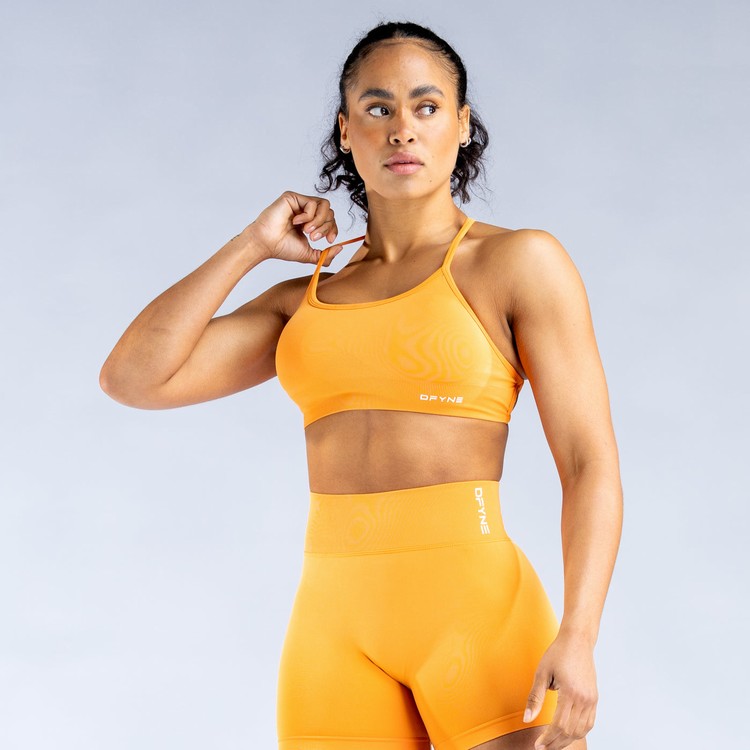 Soutien Gorge Sport Dfyne Dynamic Backless Orange Femme | XWP-4532167