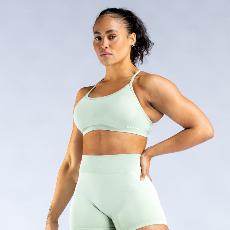 Soutien Gorge Sport Dfyne Dynamic Backless Vert Femme | FPL-0479161