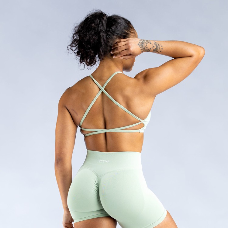 Soutien Gorge Sport Dfyne Dynamic Backless Vert Femme | FPL-0479161