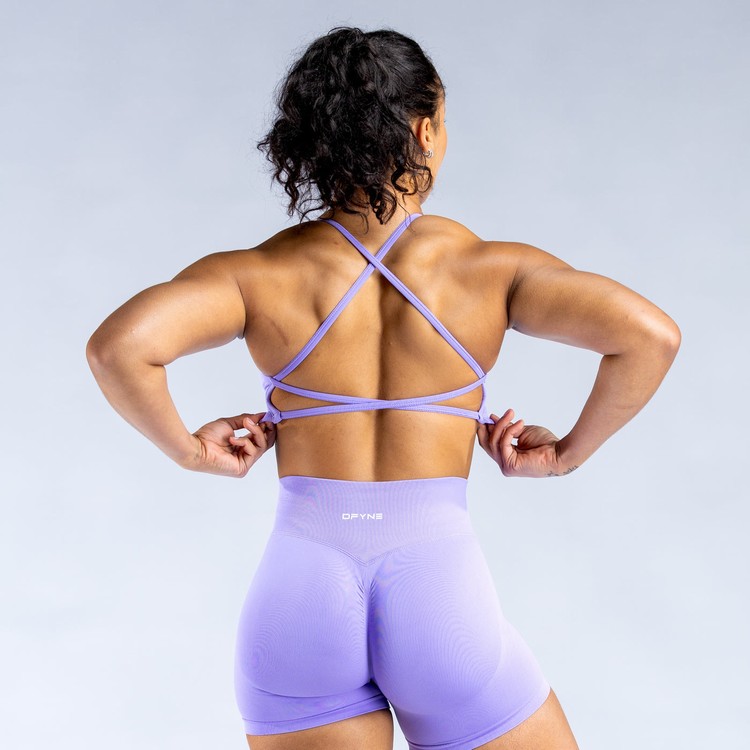 Soutien Gorge Sport Dfyne Dynamic Backless Violette Femme | PQO-1562237