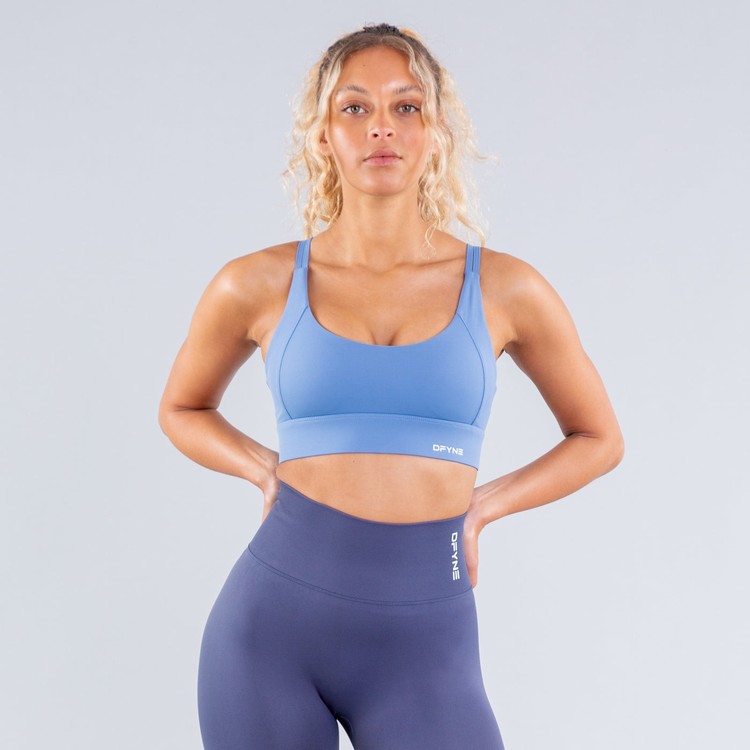 Soutien Gorge Sport Dfyne Origin High-Support Bleu Clair Femme | JOS-8041247