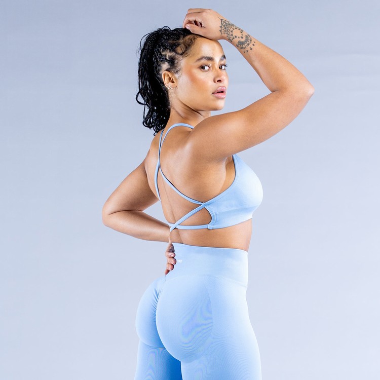 Soutien Gorge Sport Dfyne Dynamic Backless Bleu Femme | RFY-5919062