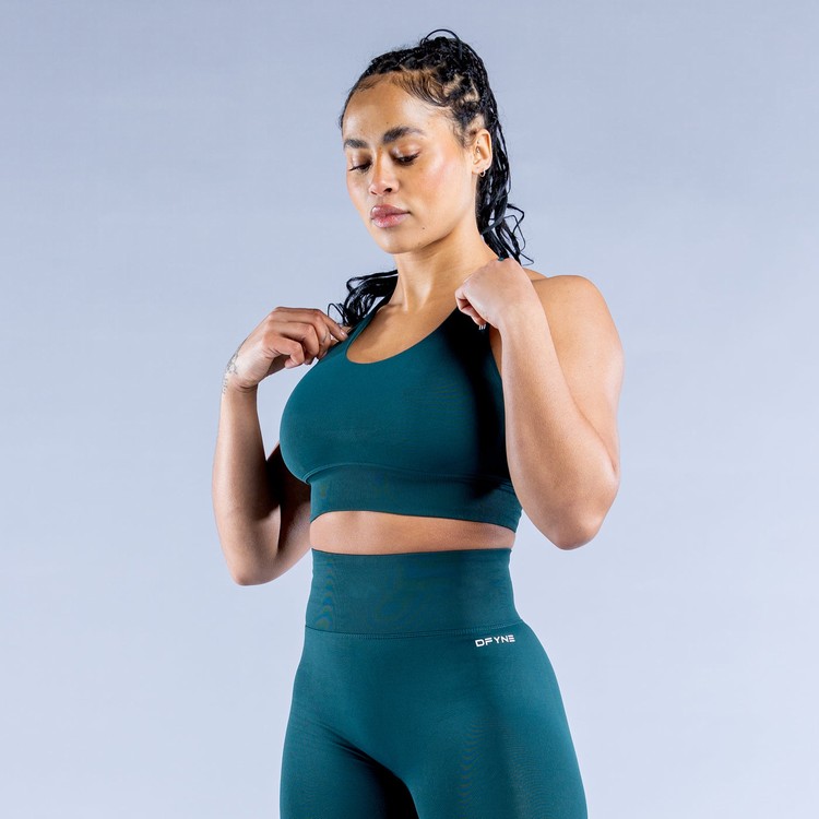 Soutien Gorge Sport Dfyne Dynamic Turquoise Foncé Vert Femme | TPY-2464553