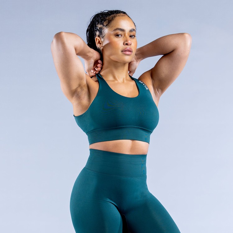 Soutien Gorge Sport Dfyne Dynamic Turquoise Foncé Vert Femme | TPY-2464553