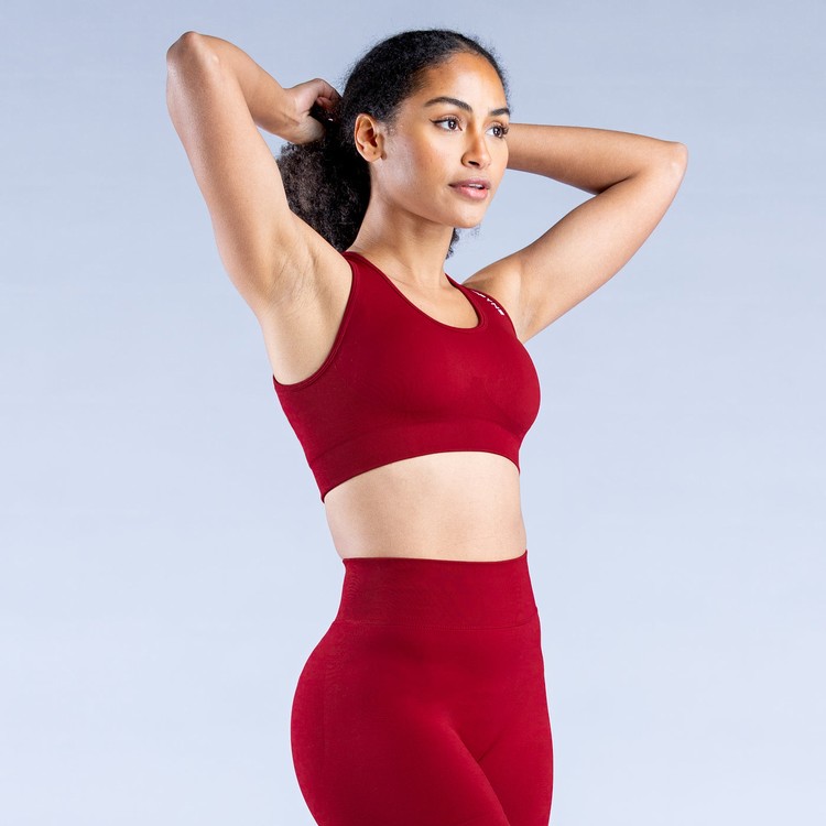 Soutien Gorge Sport Dfyne Dynamic Seamless Rouge Femme | KCA-4402315