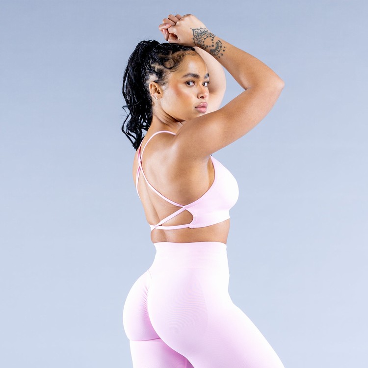 Soutien Gorge Sport Dfyne Dynamic Backless Rose Clair Rose Femme | PNI-5797245