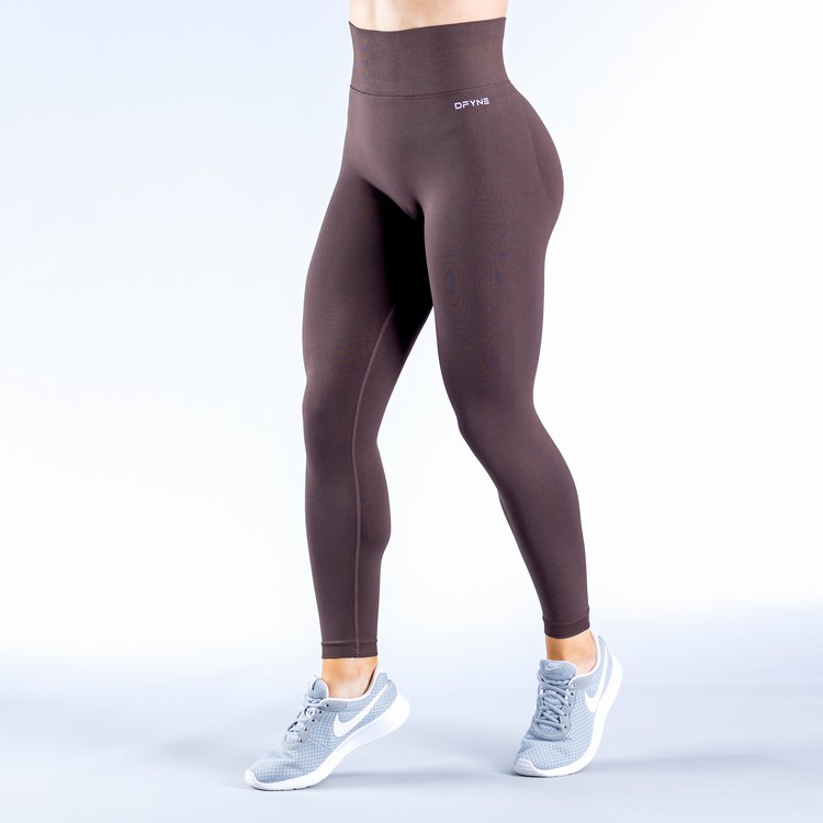 Leggings Dfyne Dynamic Chocolat Marron Femme | CRZ-1755759