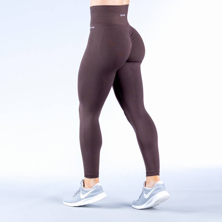 Leggings Dfyne Dynamic Chocolat Marron Femme | CRZ-1755759