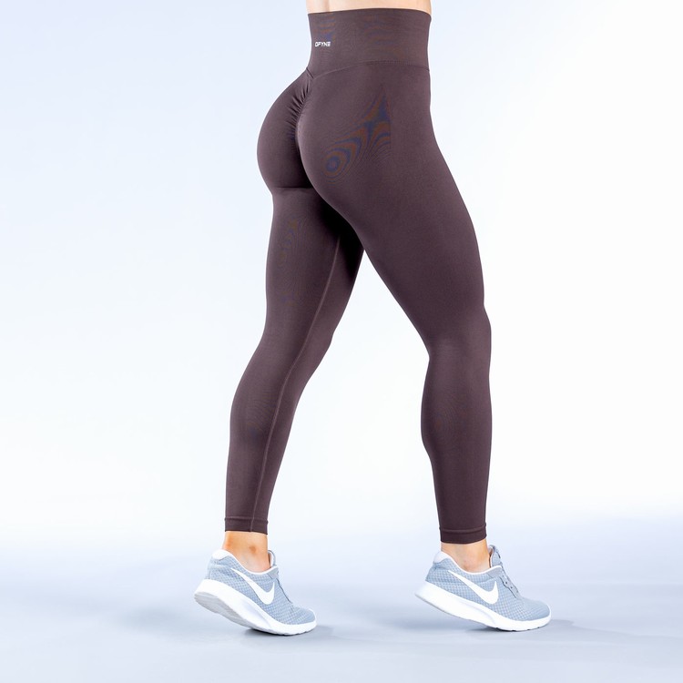 Leggings Dfyne Dynamic Chocolat Marron Femme | CRZ-1755759