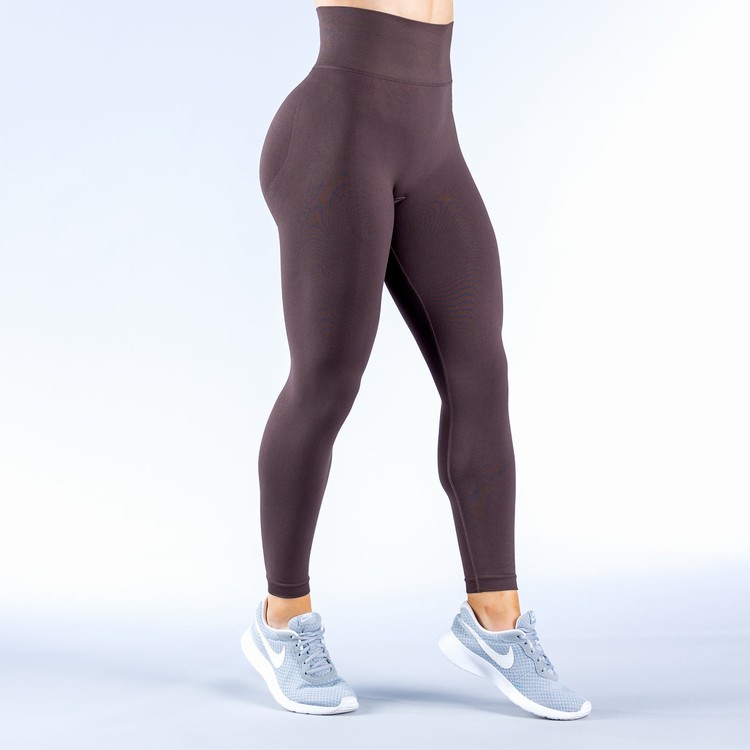 Leggings Dfyne Dynamic Chocolat Marron Femme | CRZ-1755759