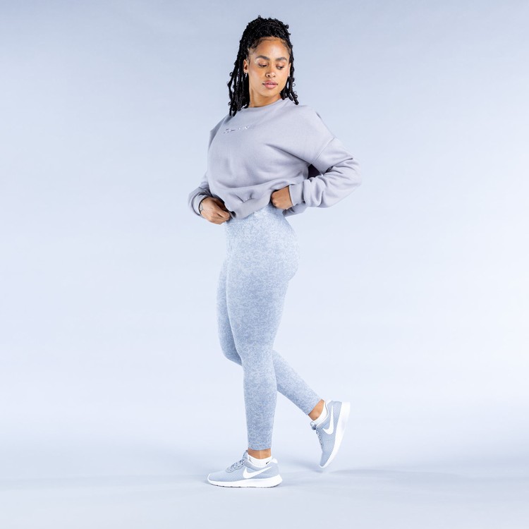 Sweats Dfyne Luxe | Revive Crop Grise Femme | NCI-7309760