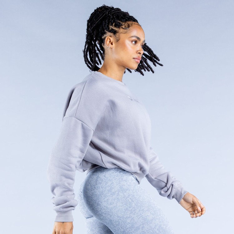 Sweats Dfyne Luxe | Revive Crop Grise Femme | NCI-7309760