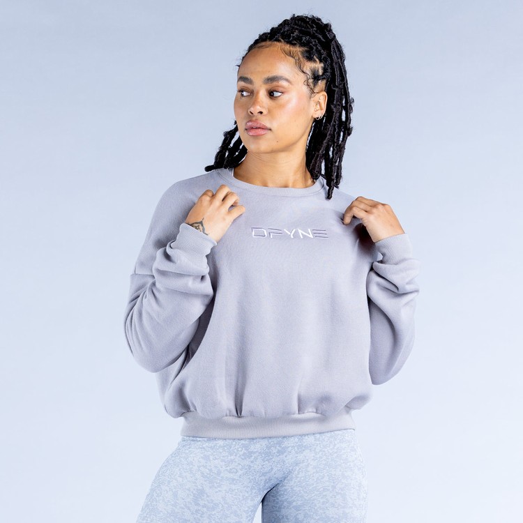 Sweats Dfyne Luxe | Revive Crop Grise Femme | NCI-7309760