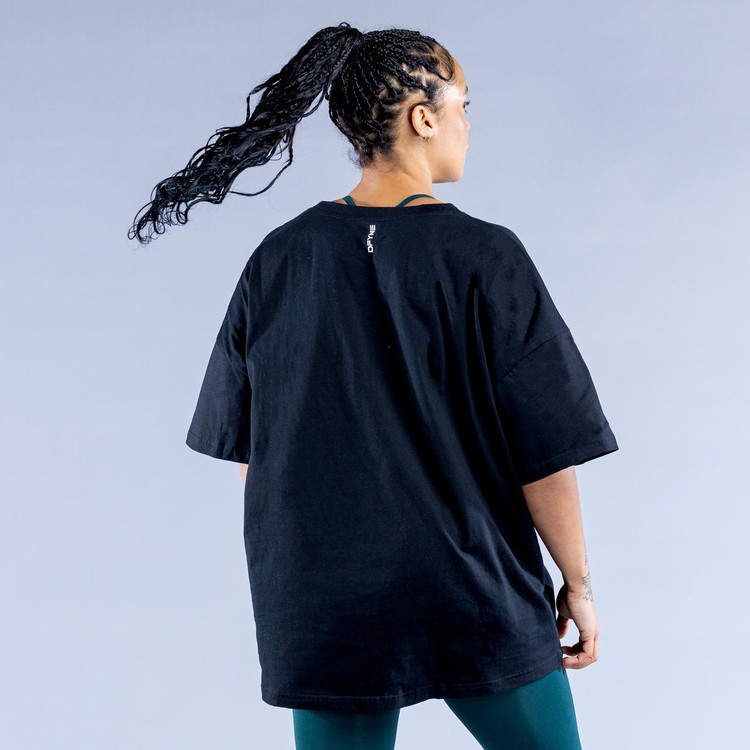 Sweats Dfyne Luxe Revive Oversized T Noir Femme | QWC-3116417