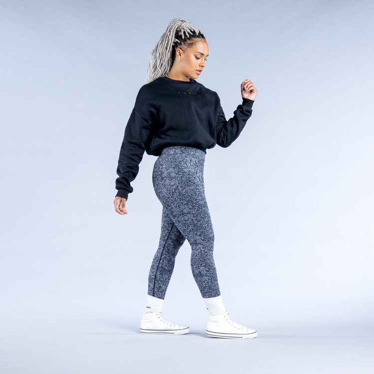 Sweats Dfyne Luxe | Revive Crop Noir Femme | MRR-8452712