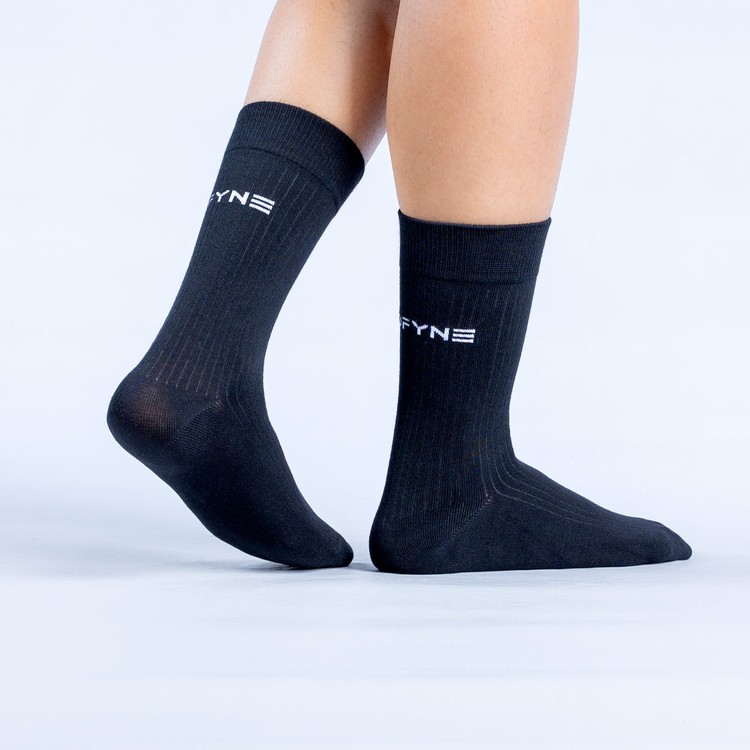 Chaussettes Dfyne Revive Crew Noir Femme | NJU-5311951