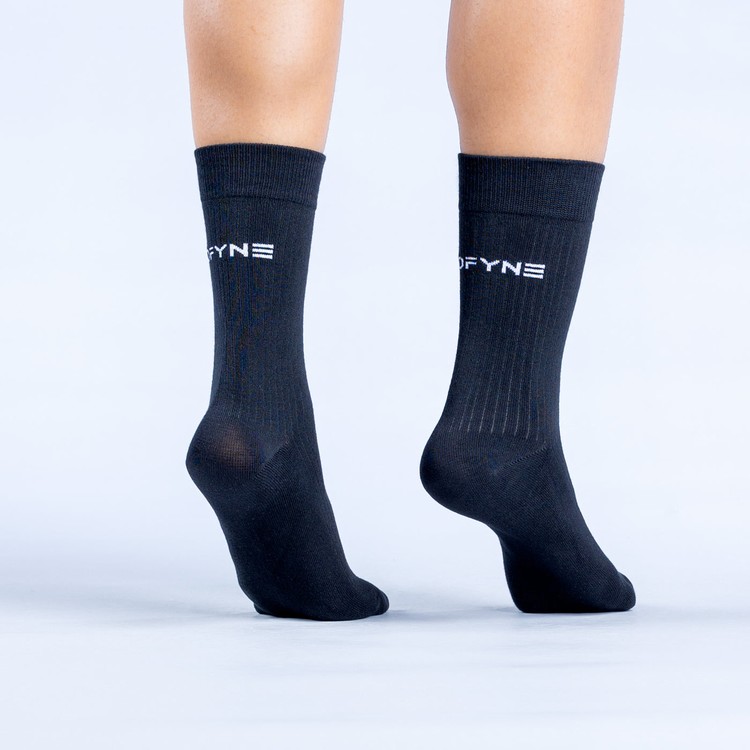 Chaussettes Dfyne Revive Crew Noir Femme | NJU-5311951